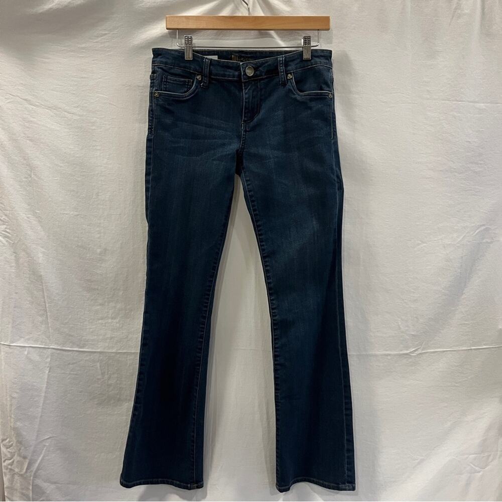 Kut From The Kloth Farrah Baby Bootcut Denim Jeans Size 6 Dark Wash Festival